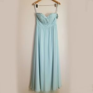 Mint Sweetheart Neckline Maternity Gown